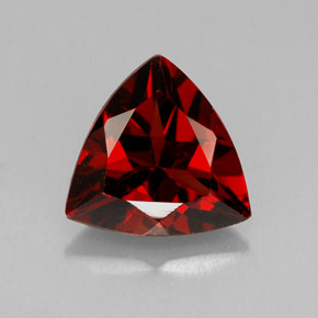 1.83캐럿 천연 딥 레드 파이로프 가넷, 트릴리언, 8.2×7.9 mm, VS