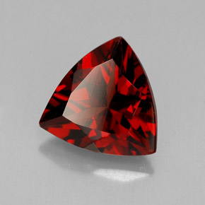 1.83캐럿 천연 딥 레드 파이로프 가넷, 트릴리언, 8.2×7.9 mm, VS