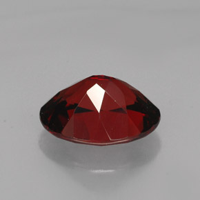 3.27캐럿 천연 딥 레드 파이로프 가넷, 타원형 컷, 10.1×8 mm, VS