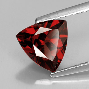 1.79캐럿 천연 레드 파이로프 가넷, 트릴리언, 8×7.9 mm, VS