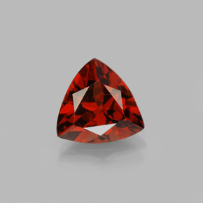 1.94캐럿 천연 딥 레드 파이로프 가넷, 트릴리언, 7.9×7.8 mm, VS