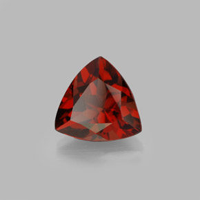 1.94캐럿 천연 딥 레드 파이로프 가넷, 트릴리언, 7.9×7.8 mm, VS