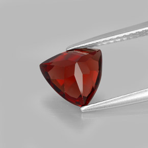 1.94캐럿 천연 딥 레드 파이로프 가넷, 트릴리언, 7.9×7.8 mm, VS