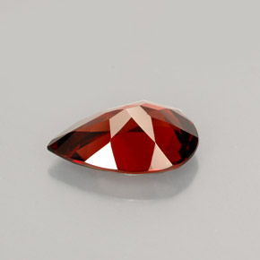 2.23캐럿 천연 딥 레드 파이로프 가넷, 배 모양, 10.1×6.7 mm, VVS-VS