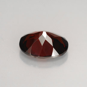 2.82캐럿 천연 딥 레드 파이로프 가넷, 타원형 컷, 9.8×8 mm, VVS-VS