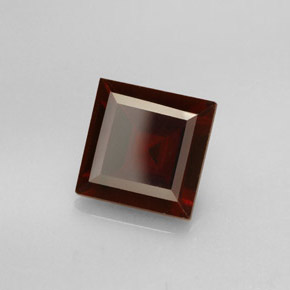 2.57캐럿 천연 딥 레드 파이로프 가넷, 스퀘어, 7.9×7.8 mm, VS