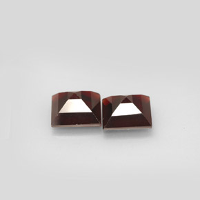 캐럿 천연 딥 레드 파이로프 가넷 보석, 스퀘어, 8×7.9 mm, VS
