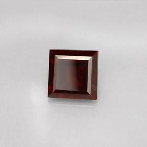 2.88캐럿 천연 딥 레드 파이로프 가넷, 스퀘어, 7.9×7.9 mm, VS