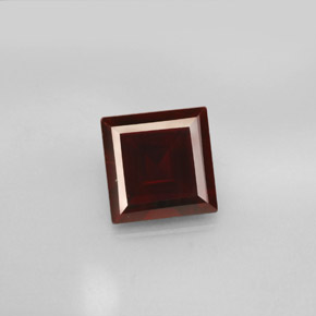 2.76캐럿 천연 딥 레드 파이로프 가넷, 스퀘어, 7.9×7.8 mm, VS