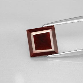 2.31캐럿 천연 딥 레드 파이로프 가넷, 스퀘어, 8×8 mm, VS