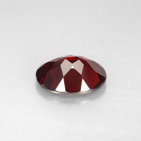 2.86캐럿 천연 딥 레드 파이로프 가넷, 타원형 컷, 10.1×8.2 mm, VVS-VS