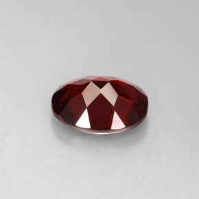 3.09캐럿 천연 딥 레드 파이로프 가넷, 타원형 컷, 10×8.1 mm, VS