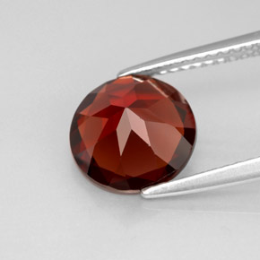 2.92캐럿 천연 딥 레드 파이로프 가넷, 라운드 컷, 9.04 mm, VS