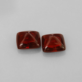 캐럿 천연 딥 레드 파이로프 가넷 보석, 투명한, 7.5×7.4 mm, 투명/반투명