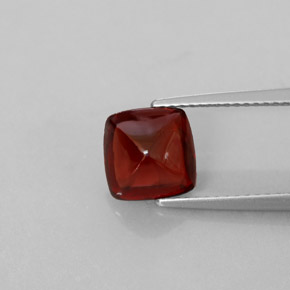 2.70캐럿 천연 딥 레드 파이로프 가넷, 투명한, 8×7.9 mm, 투명/반투명