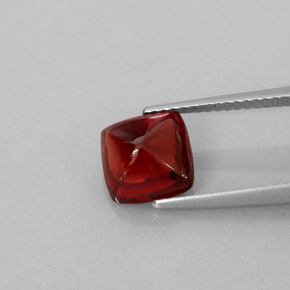 2.70캐럿 천연 딥 레드 파이로프 가넷, 투명한, 8×7.9 mm, 투명/반투명