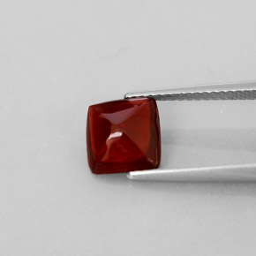 2.13캐럿 천연 딥 레드 파이로프 가넷, 투명한, 7.8×7.7 mm, 투명/반투명