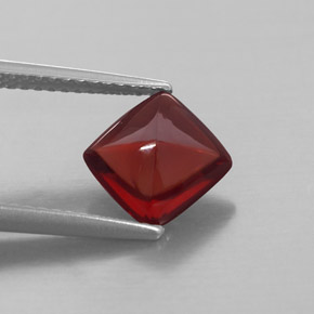 2.17캐럿 천연 레드 파이로프 가넷, 투명한, 7.6×7.5 mm, 투명/반투명