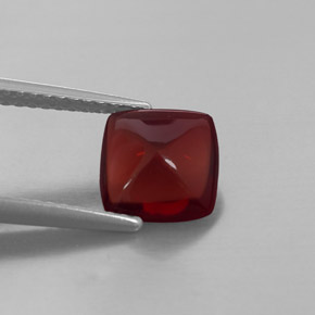 1.92캐럿 천연 레드 파이로프 가넷, 투명한, 7.7×7.6 mm, 투명/반투명