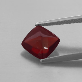 1.92캐럿 천연 레드 파이로프 가넷, 투명한, 7.7×7.6 mm, 투명/반투명