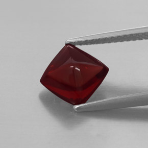 2.40캐럿 천연 레드 파이로프 가넷, 투명한, 7.4×7.3 mm, 투명/반투명