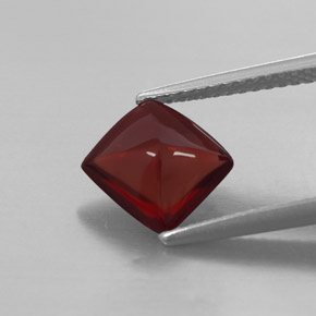 2.05캐럿 천연 레드 파이로프 가넷, 투명한, 7.6×7.4 mm, 투명/반투명
