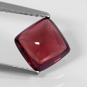 1.99캐럿 천연 레드 파이로프 가넷, 투명한, 7.2×7.2 mm, 투명/반투명