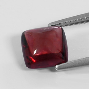 1.99캐럿 천연 레드 파이로프 가넷, 투명한, 7.2×7.2 mm, 투명/반투명