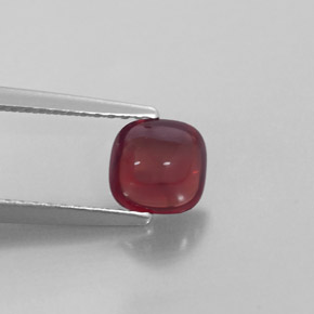 1.16캐럿 천연 레드 파이로프 가넷, 투명한, 6×5.9 mm, 투명/반투명