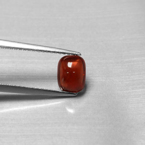 1.47캐럿 천연 레드 파이로프 가넷, 투명한, 7.2×5.5 mm, 투명/반투명