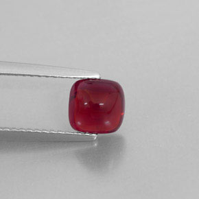 1.81캐럿 천연 레드 파이로프 가넷, 투명한, 6.3×6.2 mm, 투명/반투명