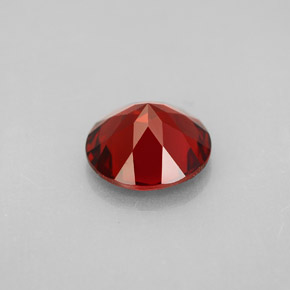 2.93캐럿 천연 딥 레드 파이로프 가넷, 라운드 컷, 9.00 mm, VVS-VS