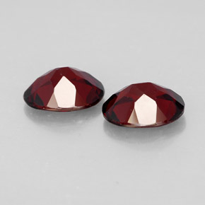 캐럿 천연 딥 레드 파이로프 가넷 보석, 타원형 컷, 10×8 mm, VVS