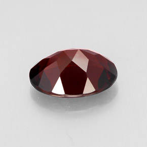 2.98캐럿 천연 딥 레드 파이로프 가넷, 타원형 컷, 10.1×8 mm, VVS-VS