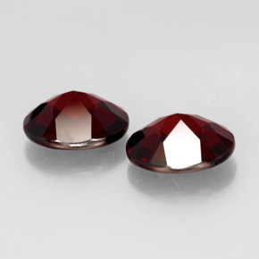 캐럿 천연 딥 레드 파이로프 가넷 보석, 타원형 컷, 10.1×8 mm, VVS