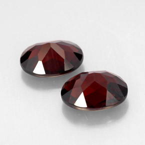 캐럿 천연 딥 레드 파이로프 가넷 보석, 타원형 컷, 10.1×8.1 mm, VVS