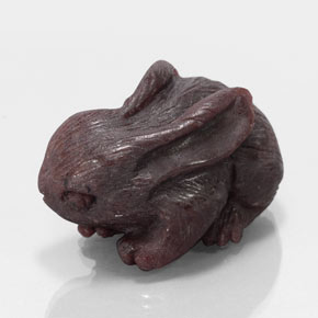 148.20캐럿 천연 딥 레드 파이로프 가넷, 멋진 모양, 34.6×23.3 mm, 불투명체