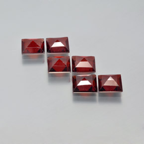 캐럿 천연 딥 레드 파이로프 가넷 보석, 스퀘어, 5.9×5.9 mm, VS