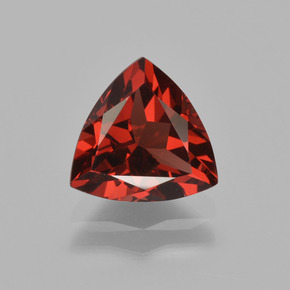 1.92캐럿 천연 레드 파이로프 가넷, 트릴리언, 8×8 mm, VS