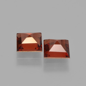 1.47캐럿 천연 메를로 레드 파이로프 가넷 보석, 스퀘어, 5×5 mm, VVS-VS