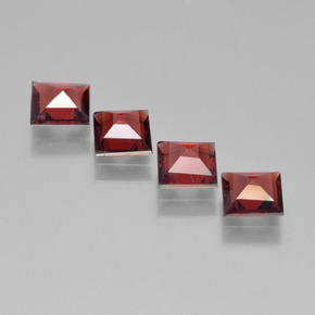 2.38캐럿 천연 다크 레드 파이로프 석류석 보석, 정사각형, VS