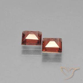 1.34캐럿 천연 미디엄 레드 파이로프 석류석 보석, 정사각형, VVS-VS