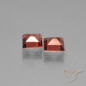 1.45캐럿 천연 스칼렛 레드 파이로프 석류석 보석, 정사각형, VVS-VS