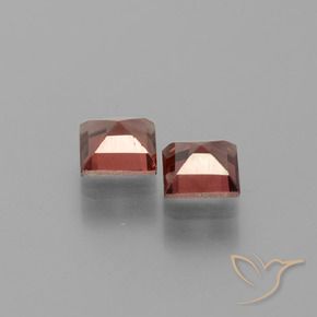 1.64캐럿 천연 다크 레드 파이로프 석류석 보석, 정사각형, VVS
