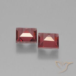 1.48캐럿 천연 다크 레드 파이로프 석류석 보석, 정사각형, VVS-VS