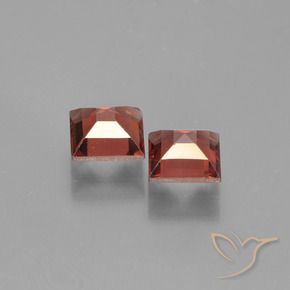 1.59캐럿 천연 스칼렛 레드 파이로프 석류석 보석, 정사각형, VVS-VS