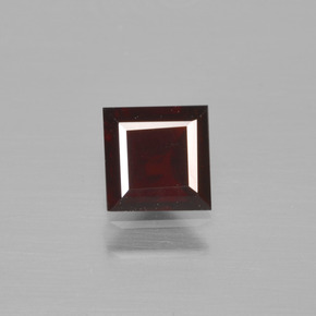 0.64캐럿 천연 레드 파이로프 가넷, 스퀘어, 4.8×4.8 mm, VS