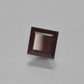 0.64캐럿 천연 레드 파이로프 가넷, 스퀘어, 4.8×4.8 mm, VS