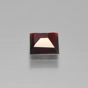0.64캐럿 천연 레드 파이로프 가넷, 스퀘어, 4.8×4.8 mm, VS