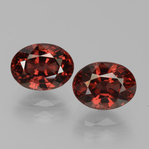 3.88캐럿 천연 다크 레드 파이로프 가넷 보석, 타원형 컷, 8.1×6 mm, VVS-VS